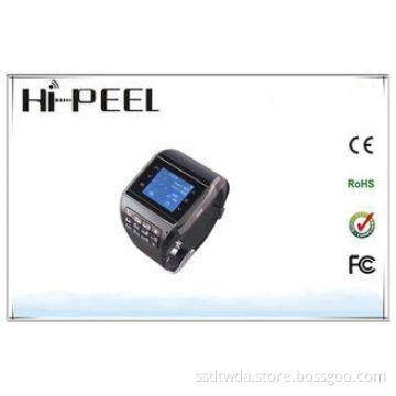 Black Single Core GSM Wrist Watch Phone With 1.33 inch TFT